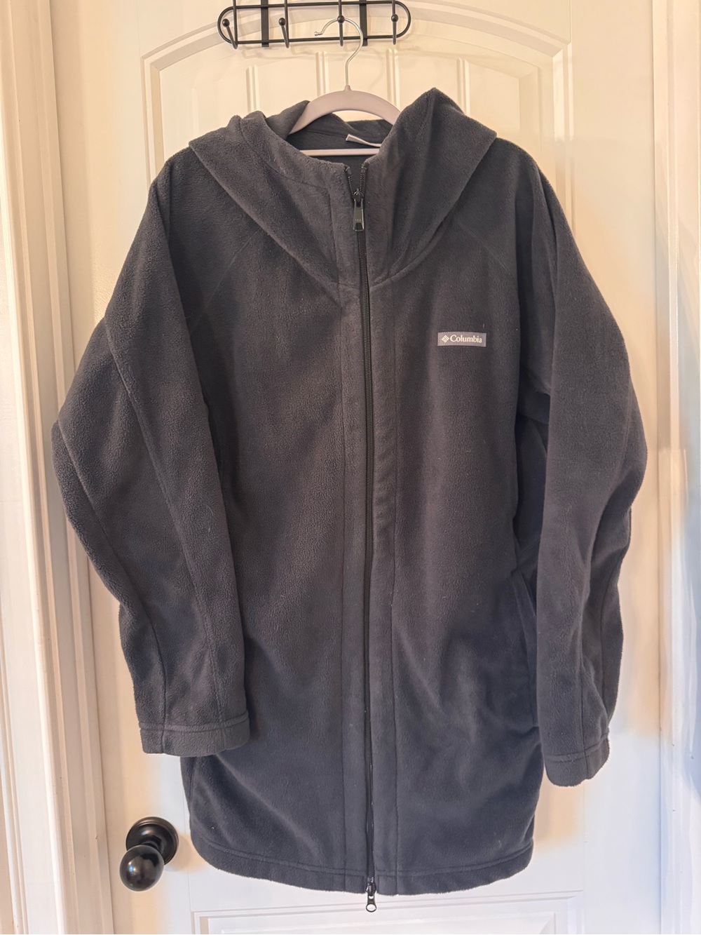 Columbia Benton Springs II Long Hooded Fleece Black 1X